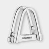 Longmire 18 Carat White Gold Double Stirrup Cufflinks