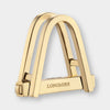 Longmire 18 Carat Yellow Gold Double Stirrup Cufflinks