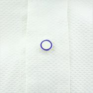 Longmire Sterling Silver Double Circle Blue & White Enamel Dress Studs