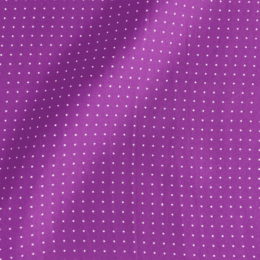 Magenta & White Small Spot Silk Pocket Square