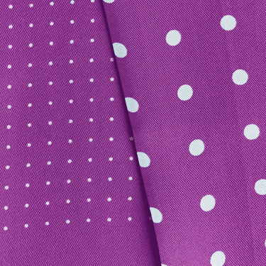 Magenta & White Spot Silk Tubular Scarf