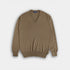 Mid Brown V - Neck Cashmere Sweater
