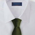 Moss Green Herringbone Silk Tie