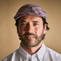 Multicolour Madras Check Cotton & Linen Roma Cap