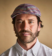 Multicolour Madras Check Cotton & Linen Roma Cap