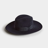Navy Blue Bruand Fedora