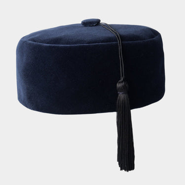 Navy Blue Smoking Cap