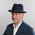 Navy Blue Soft Homburg