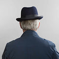 Navy Blue Soft Homburg