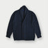 Navy Cable Knit Shawl Collar Cashmere Cardigan