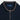 Navy Cashmere Baseball Cardigan with Brown Trim
