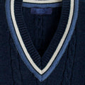 Navy Cashmere Cricket Sweater