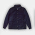 Navy Cino Cashmere Jacket With Knitted Sleeves