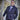 Navy Cino Cashmere Jacket With Knitted Sleeves