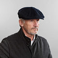 Navy Corduroy Cotton Gatsby Cap