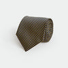 Navy & Gold Woven Spot Silk Tie
