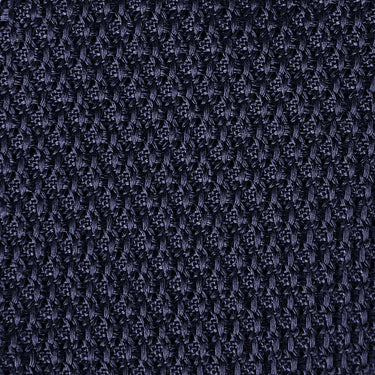 Navy Grenadine Silk Tie