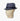 Navy Hopsack Cotton Narrow Brim Trilby