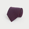 Navy Interlocking Links Printed Silk Tie