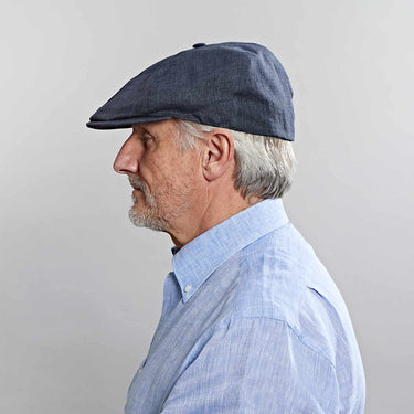 Navy Linen Toni Cap