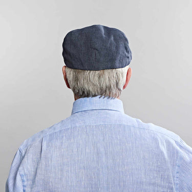 Navy Linen Toni Cap