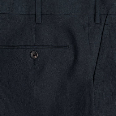 Navy Linen Trousers