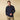 Navy Long Sleeve Cotton Polo Shirt