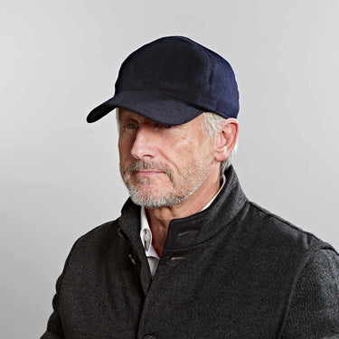 Navy Loro Piana Storm System Cashmere Baseball Cap