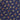 Navy & Orange Small Bean Printed Silk Tie