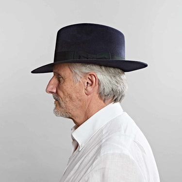 Navy Pioneer Fedora Hat