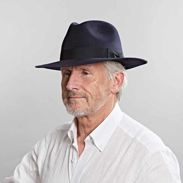 Navy Pioneer Fedora Hat