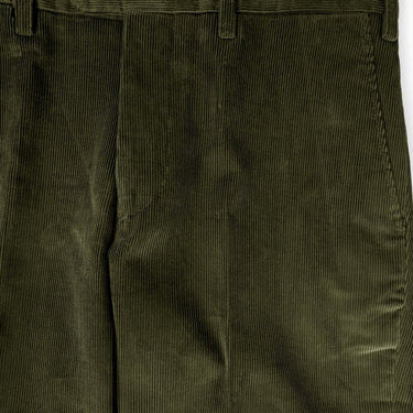 Olive Cotton Fine Corduroy Trousers