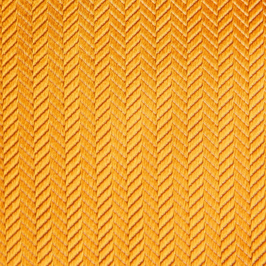 Orange Herringbone Silk Tie