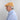 Orange Linen Flat Cap