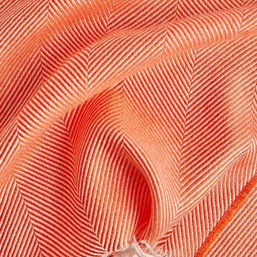 Orange Silk & Cashmere Stole