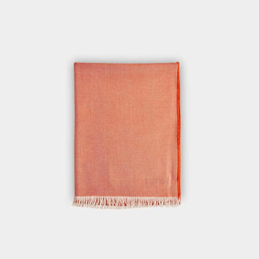 Orange Silk & Cashmere Stole
