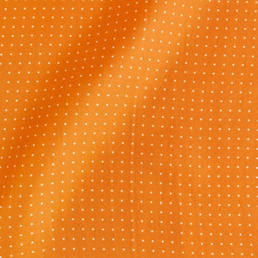 Orange & White Small Spot Silk Pocket Square