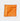 Orange & White Small Spot Silk Pocket Square
