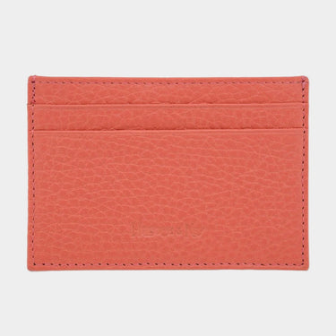 Pink Calf Leather Double Sided Card Holder