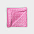 Pink & White Medium Spot Silk Pocket Square