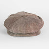 Plain Brown Linen Gatsby Cap
