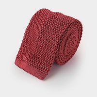 Plain Bruciato Knitted Silk Tie