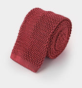 Plain Bruciato Knitted Silk Tie
