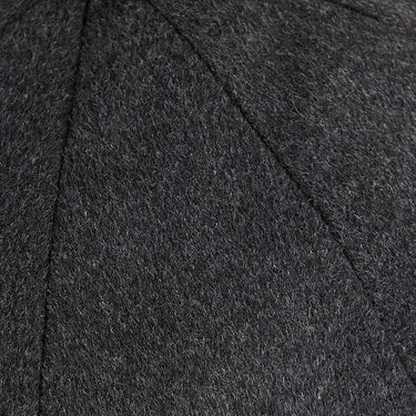 Plain Charcoal Grey Woollen MIE Loden Gatsby Cap