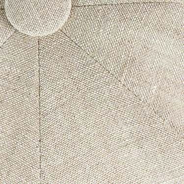 Plain Cream Linen Gatsby Cap