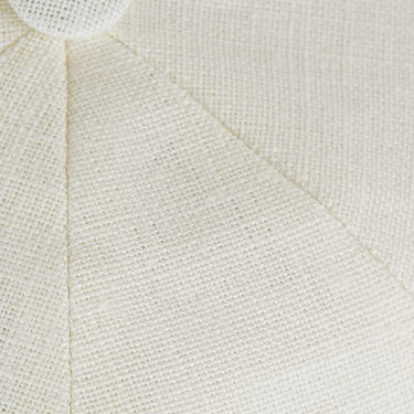 Plain Cream Linen Toni Cap
