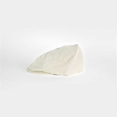 Plain Cream Linen Toni Cap