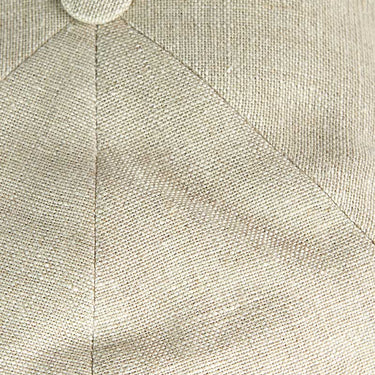Plain Cream Linen Toni Cap