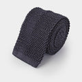 Plain Fumo Knitted Silk Tie