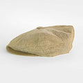 Plain Green Linen Gatsby Cap